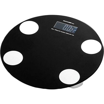 Balança Digital 180kg Multilaser Eatsmart HC024 Preta