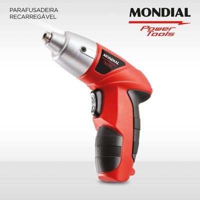 Parafusadeira sem Fio 4,8V Mondial FPF-05 com Carregador Bivolt