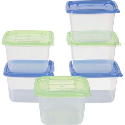 Conjunto 2 Potes Quadrado 1,15l PO-02 São Bernardo Sortido