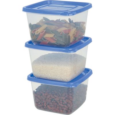 Conjunto 2 Potes Quadrado 1,15l PO-02 São Bernardo Sortido