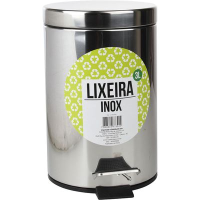 Lixeira de Inox 3l com Pedal