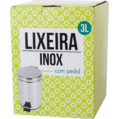 Lixeira de Inox 3l com Pedal