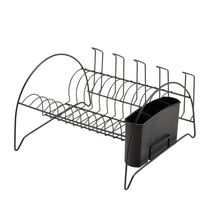 Escorredor de Pratos Fan com Porta Copos Black Arthi 2490