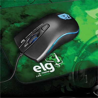 Mouse Gamer USB 2400DPI Elg MGDW