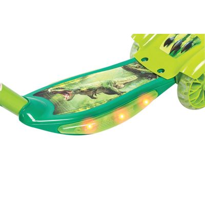 Patinete 3 Rodas com Cesta Dino Fun World Play&Fun Verde