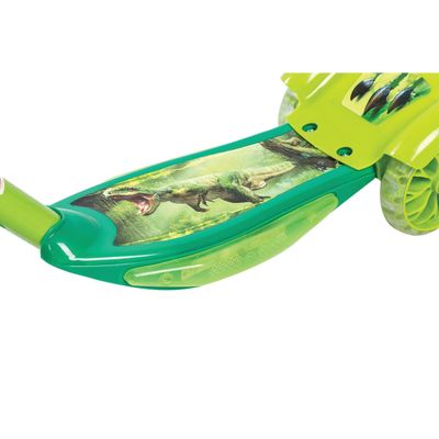 Patinete 3 Rodas com Cesta Dino Fun World Play&Fun Verde