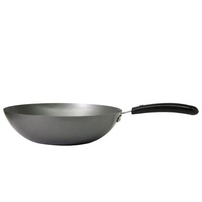Frigideira Wok 30cm Antiaderente Casa do Chef Cinza