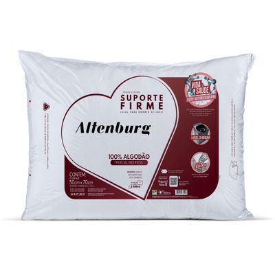 Travesseiro 50x70cm 180 Fios Suporte Firme Altenburg Única