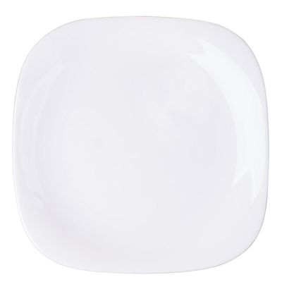Prato de Vidro Raso Quadrado 27cm Plaza Opaline Duralex