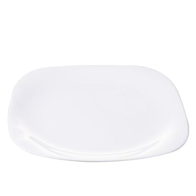 Prato de Vidro Raso Quadrado 27cm Plaza Opaline Duralex