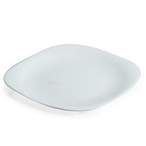 Prato de Vidro Raso Quadrado 27cm Plaza Opaline Duralex