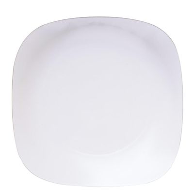 Prato de Vidro Raso Quadrado 27cm Plaza Opaline Duralex