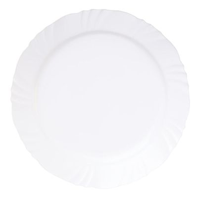 Prato de Vidro Raso 25cm Pétala Opaline Duralex