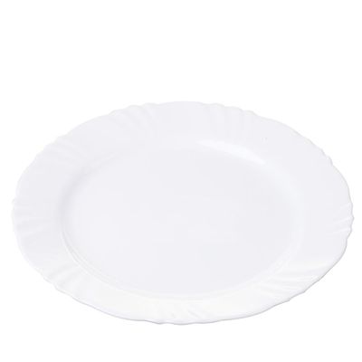 Prato de Vidro Raso 25cm Pétala Opaline Duralex