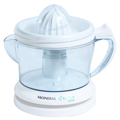 Espremedor 1,25L Mondial Turbo Citrus E-01 com Dupla Rotação e Acionamento Automático Branco 127V 127V