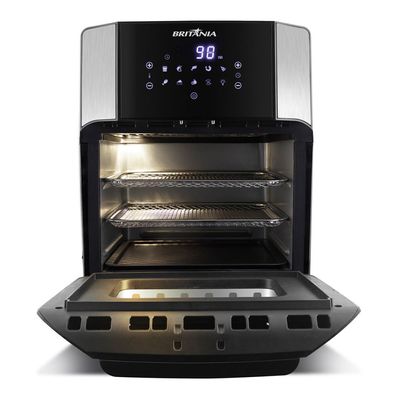 Fritadeira Elétrica Air Fryer 12L Britânia Oven BFR2100P Preta 127V