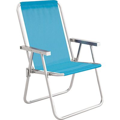 Cadeira de Praia Alta Alumínio Conforto 2160 Mor Sortida
