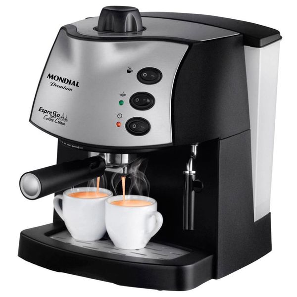 Cafeteira Expresso Coffee Cream Premium C08 Mondial Preto com Prata / 110V