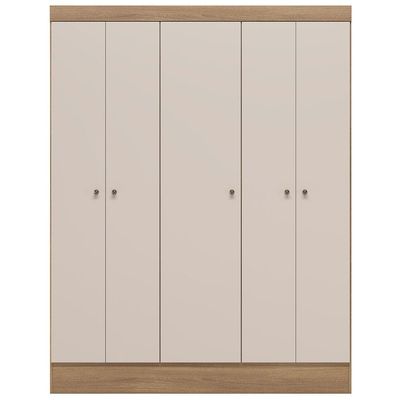 Guarda-Roupa Ártico com 5 Portas Demóbile Amendôla com Off White