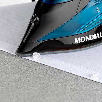 Ferro a Vapor Mondial F-53 2000w Pto/az 400 Ml Azul e Preto