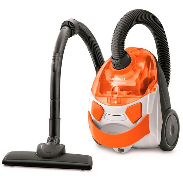 Aspirador de Pó HEPA Turbo 2000 1500W Mondial Laranja e Branco / 110V
