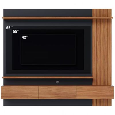 Painel Home Suspenso Colibri Juriti para TV até 65 Polegadas Noce Milano/Calacatta