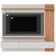 Painel Home Suspenso Colibri Juriti para TV até 65 Polegadas Off White Matte/Freijó