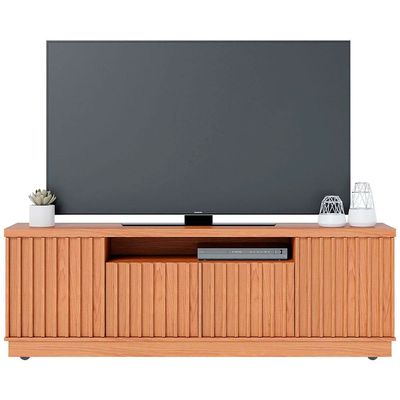 Rack Colibri Amazonas com 4 Portas, Ideal para TV de Até 70 Polegadas Oliva