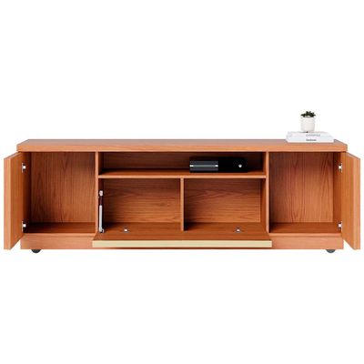 Rack Colibri Manaus com 3 Portas, Ideal para TV de Até 70 Polegadas Freijó