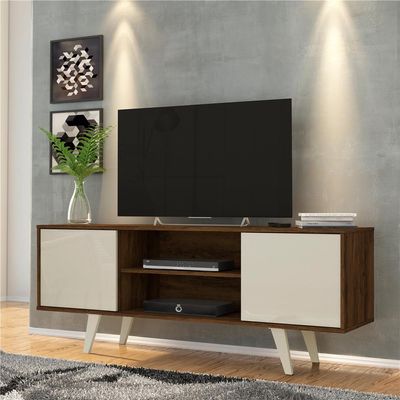 Rack Madetec Lisboa para Tv até 50 Polegadas Off White com Savana