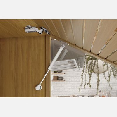 Cozinha Compacta em MDF Nesher Princesa com 3 Portas, 6 Prateleiras e 2 Gavetas Freijo e Grafite