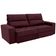 Sofá 3 Lugares Fassatti Retrátil e Reclinável em Suede Linoforte Vermelho Carmim