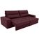 Sofá 3 Lugares Fassatti Retrátil e Reclinável em Suede Linoforte Vermelho Carmim