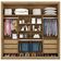 Guarda-Roupa Sevilha Flex com 2 Portas, 6 Gavetas, 10 Prateleiras e Espelho Made Marcs Amendôa/Off White/Amendôa
