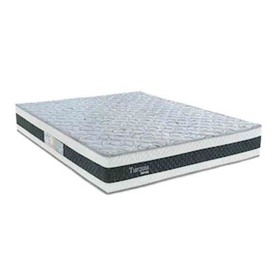 Cama Box Queen Size Turquia Molas Pocket Pillow Inn Biflex Branco com Grafite