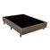 Cama Box de Casal Biflex Ilhéus com Molas Pocket e Euro Pillow 63x138x188cm Marrom com Bege Estampado