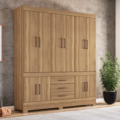 Guarda-Roupa New Murano com 10 Portas e 3 Gavetas Demóbile Amendola