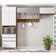 Cozinha Compacta Bartira Amazonita com 5 Portas, 3 Gavetas e 5 Prateleiras Damasco