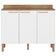 Balcão Triplo Veneza com 3 Portas e 1 Prateleira 108,4cm de largura Bartira Branco com Damasco