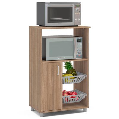 Fruteira Micro Facility com 1 Porta e 2 Cestas Politorno Castanho