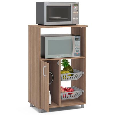 Fruteira Micro Facility com 1 Porta e 2 Cestas Politorno Castanho