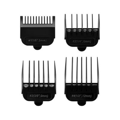 Máquina de Cortar Cabelo Mondial Hair Stylo CR-07 4 pentes Prata com Azul / 110V