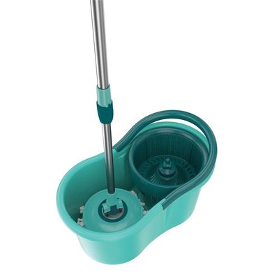 Mop Giratório FlashLimp MOP8209-VA com Balde, Cabo Telescópico e Refil Verde Água