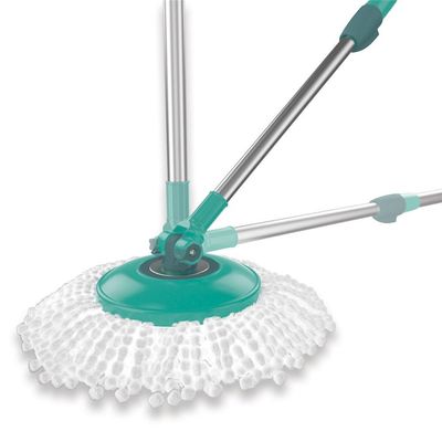 Mop Giratório FlashLimp MOP8209-VA com Balde, Cabo Telescópico e Refil Verde Água