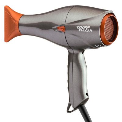 Secador de Cabelos Taiff Vulcan Diamante Íon Cerâmica Motor AC Profissional 2500W Laranja e Grafite / 220V