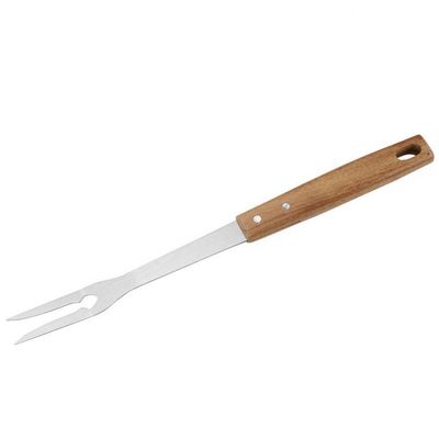 Conjunto para Churrasco Fracalanza em Aço Inox 3 Peças Madeira e Inox