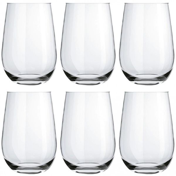 Conjunto de Copos Nadir Dubai 480 ml 6 Peças Transparente