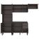 Cozinha Completa Bartira Joy com 11 Portas 2 Gavetas 5 Prateleiras e Nicho para Micro-ondas 244,5cm Grafite