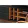Rack Colibri Noronha 180cm para TV de Até 70 Polegadas Preto Fosco com Noce Milano