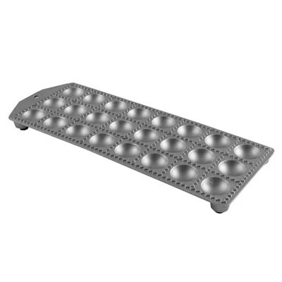 Molde para Ravioli Redondo Eppicotispai em Alumínio com Rolo para Massa 4 cm Alumínio